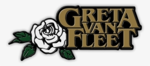 Rose Pin Album - Greta Van Fleet Tour Dates 2017 - Black - 100% Cotton