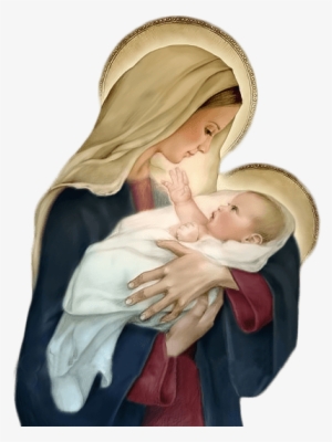 Christianity - Mother Mary With Jesus Png