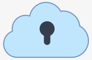 Secure Cloud Icon - Illustration