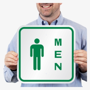 Men With Male Symbol Restroom Sign - Traffic Sign
