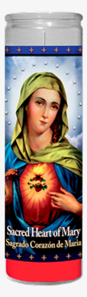 Sacred Heart Of Mary - Sacred Heart Of Mary Candle