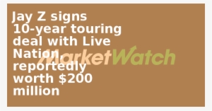 Jay Z Signs 10-year Touring Deal With Live Nation, - Larten Crepsley