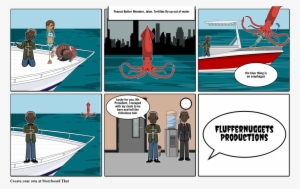 Sea Monster Pirate - Cartoon