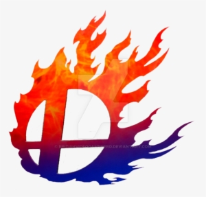 Smash Bros Logo - Super Smash Bros Fire