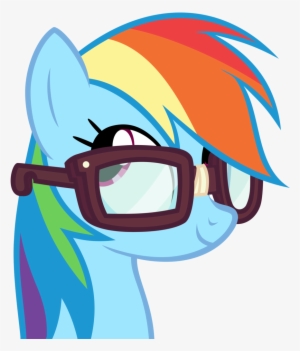Vector Glasses Time - Rainbow Dash Mlp Wikia I M