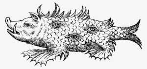 Detail Of The Monstrous Sea-pig - Sea Pig Coloring Page