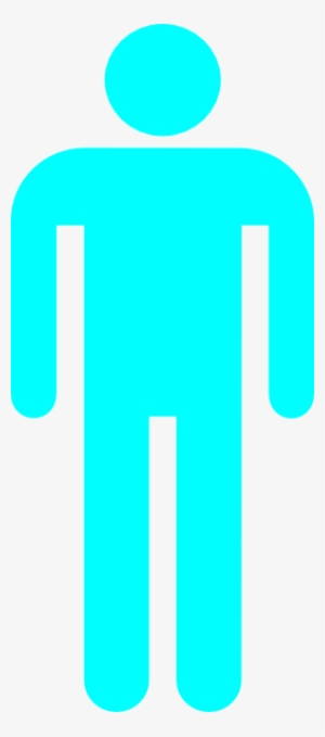 Man Silhouette Blue Svg Clip Arts 264 X 598 Px