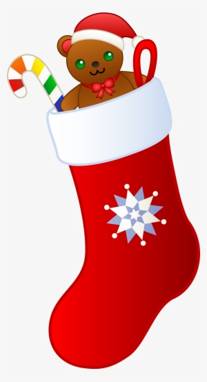 Watercolor Clipart Christmas Stocking - Stocking Clipart