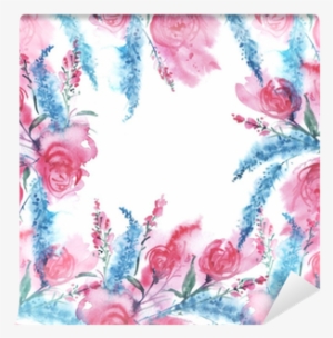 Watercolor Greeting Card With Flowers - Watercolor Painting