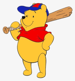 Baseball Clipart Winnie The Pooh - Winnie The Pooh Playing Baseball