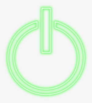 Electronics - Green Power Button Png