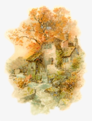 Lindner 1901 Gems Of Nature Mill By Stream Tuckdb Org - Tree