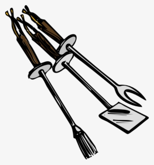 Bbq Grilling Tools Clip Art Free Vector - Bbq Clip Art