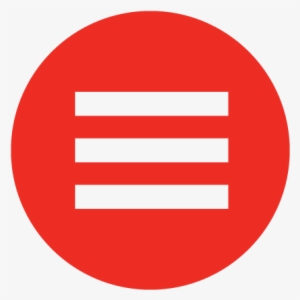 Red Menu Icon - Youtube Icon Png 2018