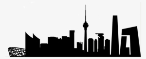 Silhouette Skyline Beijing - Beijing Skyline Silhouette Png