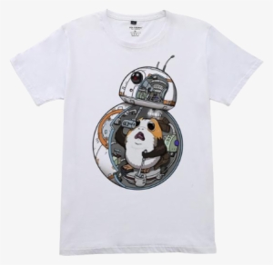 Load Image Into Gallery Viewer, Porg T-shirt Starwars - Star Wars Porg And Bb8