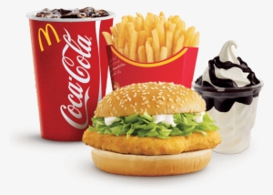 Mcdonald's Mcchicken Menu With Small Sundae Png - Coca Cola Cooking With Coke [book]