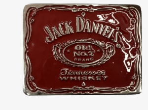 Jack Daniel's Label Red Belt Buckle - Belt Buckle