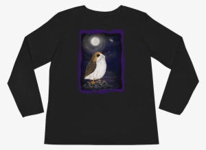 Star Wars Inspired Porg Ladies' Long Sleeve T-shirt - Erkek Gömlek Modelleri