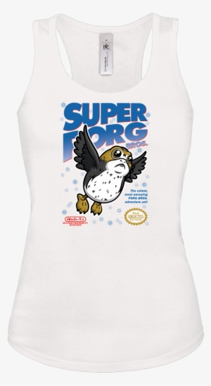 Olipopart Super Porg Bros T-shirt Tanktop White - Gommehd
