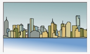 Melbourne Skyline Svg Vector File, Vector Clip Art - Melbourne City Skyline Silhouette