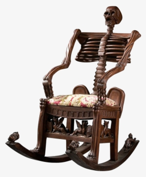 Skeleton Chair - Skeleton Rocking Chair Gif