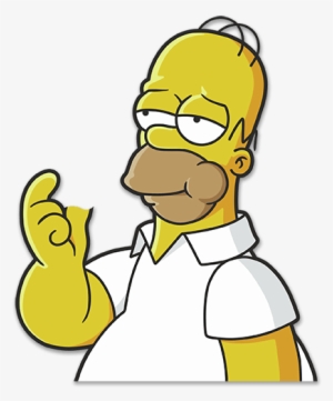 Car & Motorbike Stickers - Simpsons Eating Apple Logo