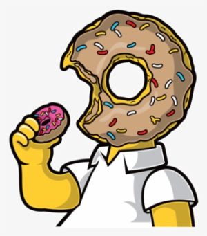 Homer Simpson Doughnut Eating Doughnut T - Homer Simpson Donut T Shirt