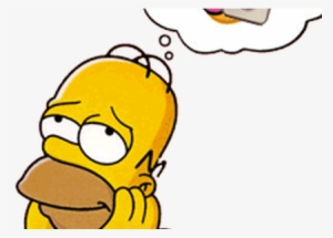 Picture Black And White Library Simpson Eating A Path - Homer Simpson Doughnuts