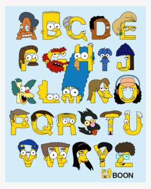 Abecedario Con Personajes De Simpson - Simpsons Alphabet