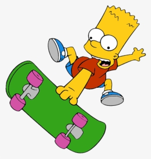 Maggie Bart, - Bart Simpson Skate Png