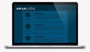 Neon Raise Laptop Mockup - Led-backlit Lcd Display