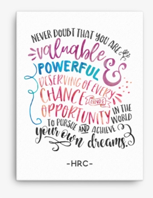 Hillary Clinton Quote / Typography - Christmas Card