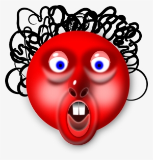 Head, Red, Face, Cartoon, Ball, Hair, Thread, Yarn - Red Face Cartoon