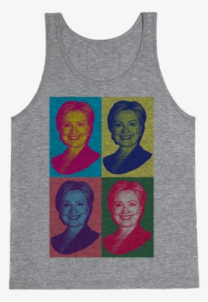 Pop Art Hillary Clinton Tank Top - Generic Pop Art Hillary Clinton Pattern White Mug