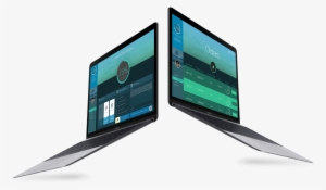 Flying Macbook Mockup - Gadget