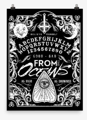 From The Oceans Ouija Board Wall Poster - Target Darts 117070 - Dartflights Vision Pink Heart