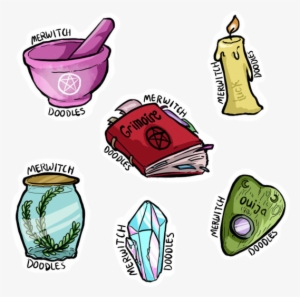 Vector Freeuse Download Stickers By Merwitchdoodles - Witchy Stickers