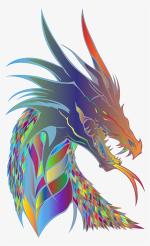 Prismatic Big Image Png - Mythical Creature Head Dragon
