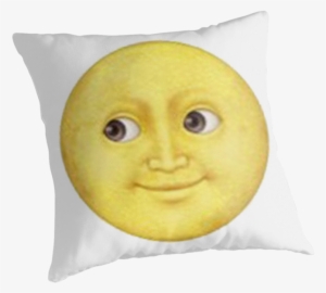 "yellow Moon Face Emoji" Throw Pillows By Dennisnewsome - Emoji