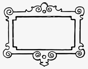 Image Library Library Banner Clipart Black And White - Black And White Picture Frame Clipart