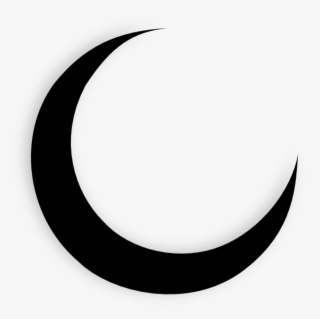 Crescent Moon Emoji Png - Crescent Moon Black