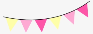 Bunting Banner Clipart - Pink Lemonade Clip Art