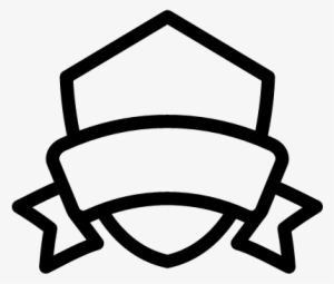 Shield With Banner Vector - Shield With Banner Logo