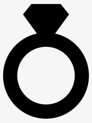 Diamond Engagement Ring Silhouette - Diamond Ring Silhouette Png