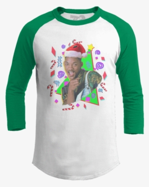 Fresh Prince - Put Out For Santa - Raglan / White/green / S