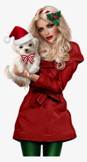 Tube Noël - Christmas Femme Png