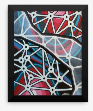 Polygon Space Rip Framed Painting Print - Brad Ormand
