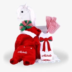 Little Santa's Christmas Outfit Holiday Gift For Girls - Gift