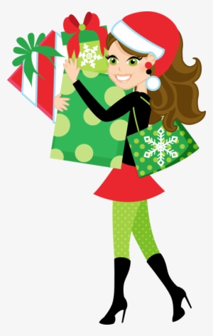 Christian Women Networking Png Girl Christmas Shopping - Christmas Shopping Clip Art
